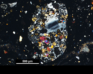 Desmond Moser's Meteorite Material Image
